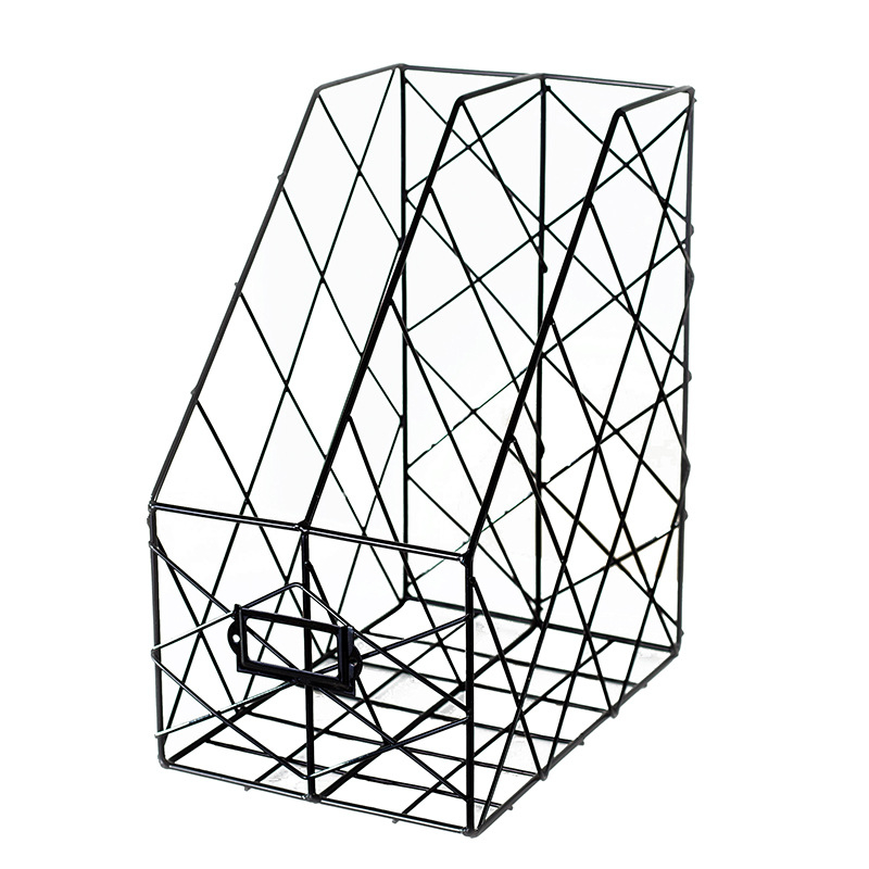 Raft de birou minimalist din fier pentru cărți și dosare