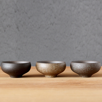 Ceașcă de ceai din ceramică de piatră pentru set Gongfu, design simplu
