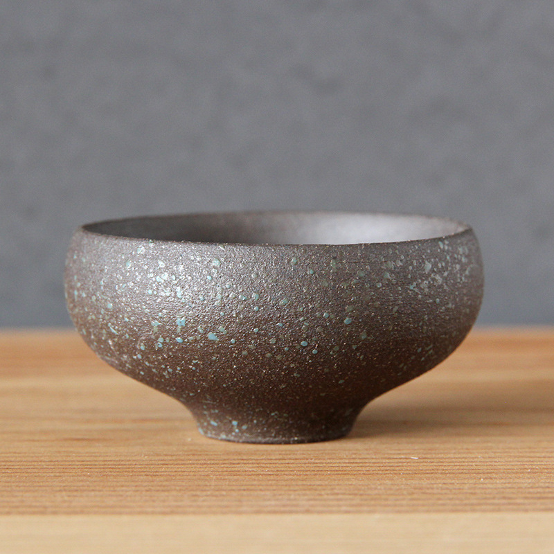 Ceașcă de ceai din ceramică de piatră pentru set Gongfu, design simplu