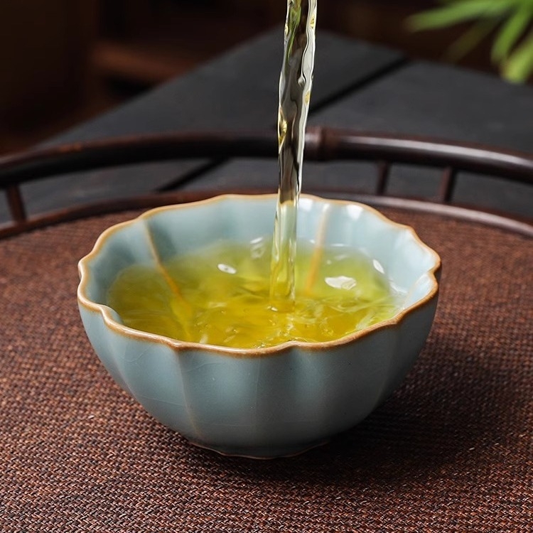 Set de ceai din porțelan în stil Song – cinci căni de ceramică faimoase, set Kung Fu tea, cutie cadou, pentru uz casnic