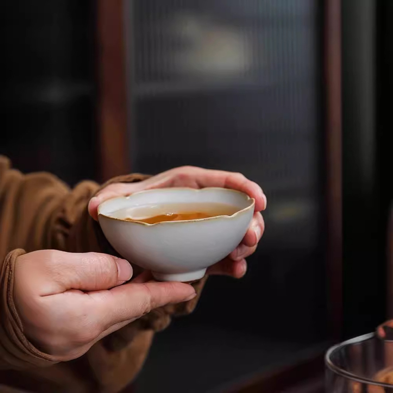 Set de ceai din porțelan în stil Song – cinci căni de ceramică faimoase, set Kung Fu tea, cutie cadou, pentru uz casnic