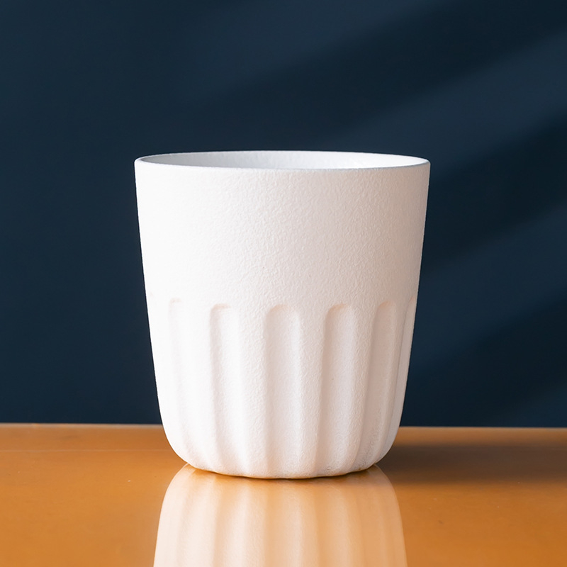 Leaf ceașcă mare din ceramică rustică, stil japonez, vintage wabi-sabi, pentru ceai, apă, masă sau cafea