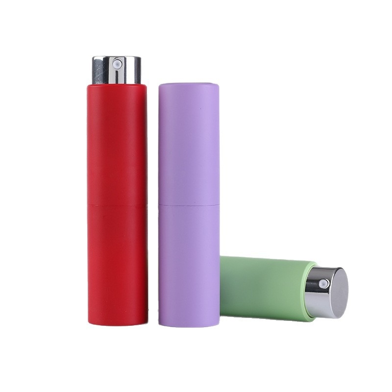 Μπουκάλι επαναφόρτισης αρώματος 20 ml με περιστρεφόμενο μηχανισμό, μακαρόν χρώμα, premium γυάλινο σπρέι μίνι φιαλίδιο αρώματος