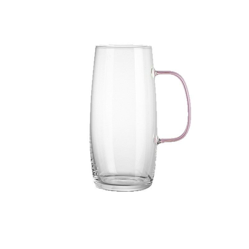 Ceașcă de ceai din sticlă cu mâner, borosilicată, rezistentă la temperaturi, pentru ceai verde, stil japonez.