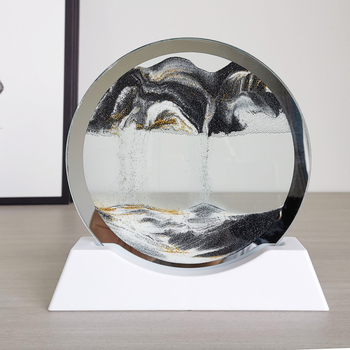 Artă cu nisip DIY creativă – peisaj în clepsidră de sticlă 3D pentru birou, decor de masă, mini jucărie decorativă