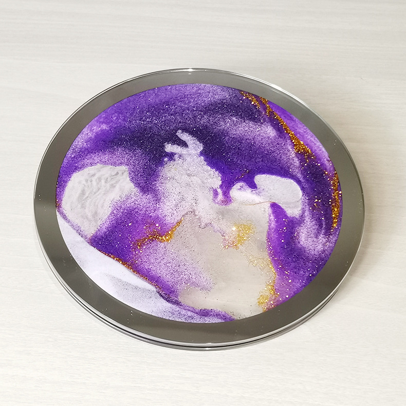 Artă cu nisip DIY creativă – peisaj în clepsidră de sticlă 3D pentru birou, decor de masă, mini jucărie decorativă