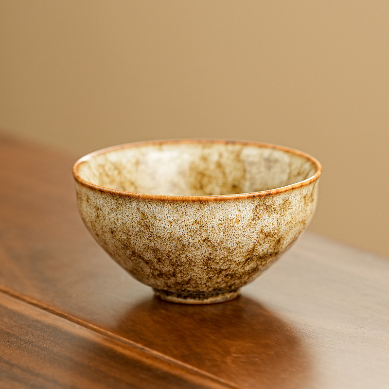 Set de ceai ceramic Gongfu în stil chinezesc, cești și boluri de ceai, lucrat manual pentru uz casnic