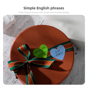 Kingjet Etichete adezive originale, design simplu, drăguțe pentru planner DIY, sigilare pentru pungi cadou