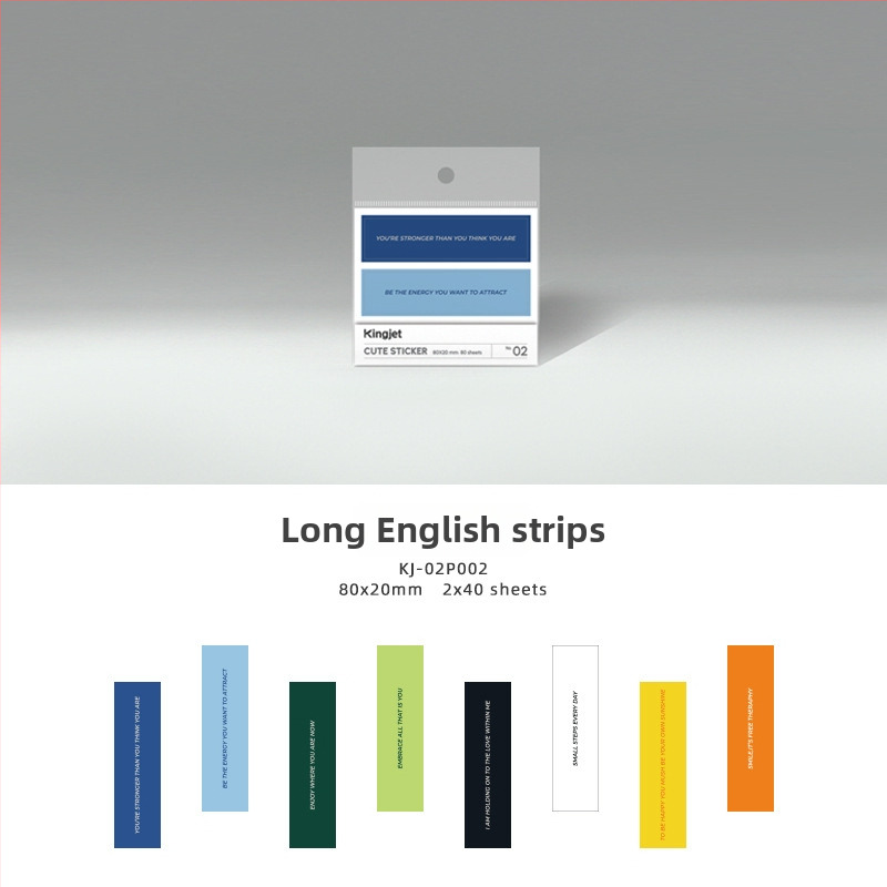 Kingjet Etichete adezive originale, design simplu, drăguțe pentru planner DIY, sigilare pentru pungi cadou