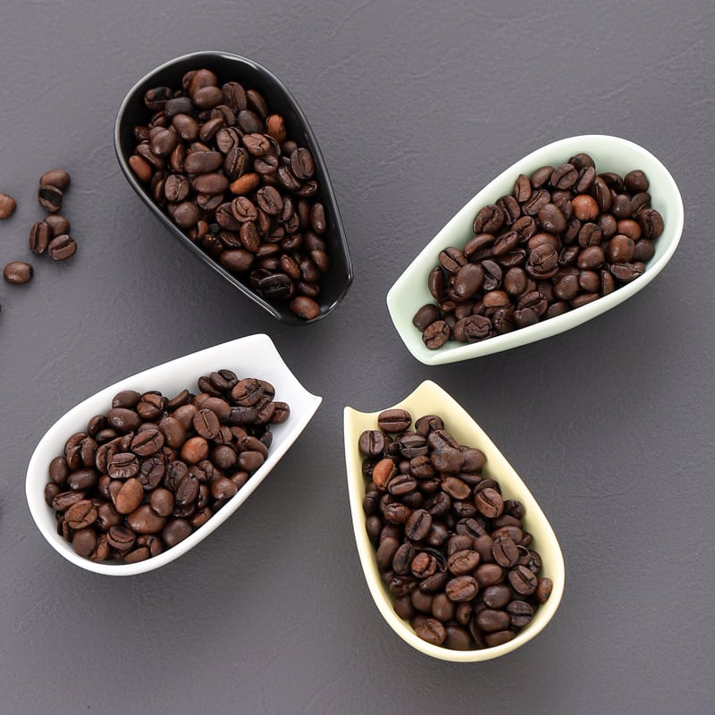Placă ceramică Dehua pentru măsurarea boabelor de cafea și tavă de expunere pentru ceai, albă