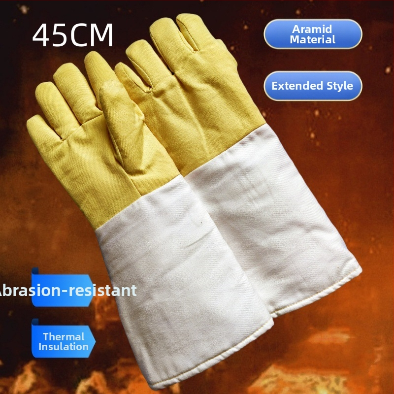 Fulian rukavice odolné voči teplu až 500°C, predĺžené nosenie, aramid Kevlar vlákna pre fotovoltaiku, vysokoteplotná a rezistujúca voči rezu