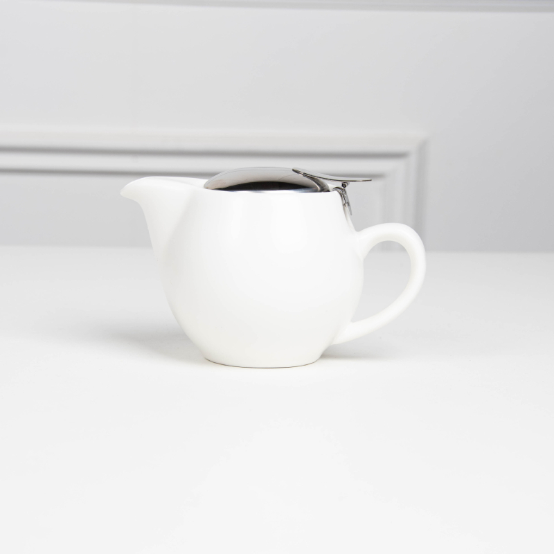 Ceainic ceramic fără plumb cu filtru, mic dimensiune, design floral, potrivit pentru restaurante și hoteluri, personalizare logo