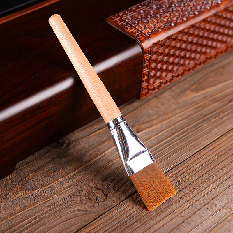 Set accesorii ceai din lemn de abanos: perie de curățare pentru ceainic, perie pentru tava de ceai, perie Bakelit, accesorii din lemn rosewood pentru ceremonia ceaiului acasă