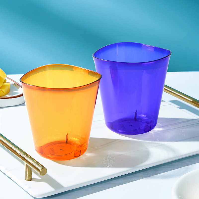 Petunia, pahar colorat în stil aviație, aspect Instagram, din plastic PS, de unică folosință, 30–135 ml