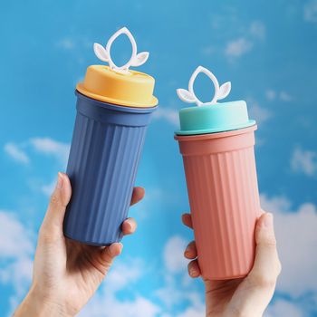 Jialuyi pahar din plastic portabil, sigilat cu capac, etanș pentru ceai și cafea