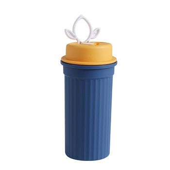 Jialuyi pahar din plastic portabil, sigilat cu capac, etanș pentru ceai și cafea