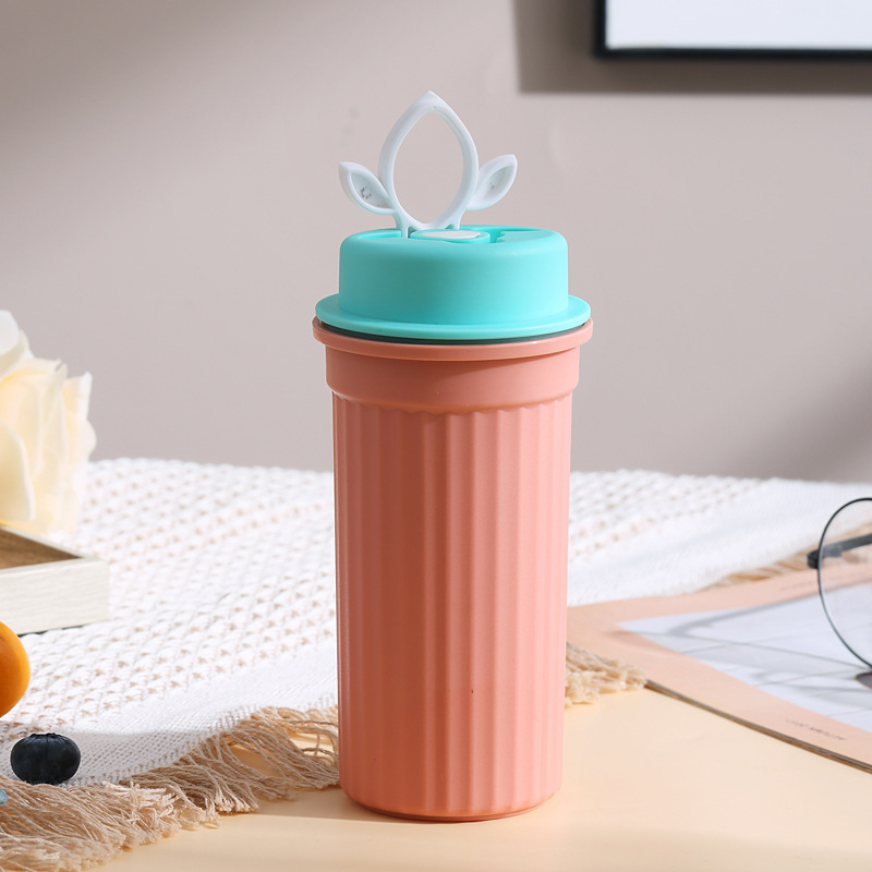 Jialuyi pahar din plastic portabil, sigilat cu capac, etanș pentru ceai și cafea