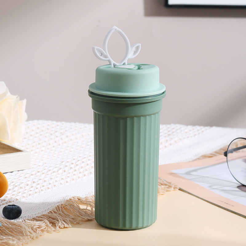 Jialuyi pahar din plastic portabil, sigilat cu capac, etanș pentru ceai și cafea