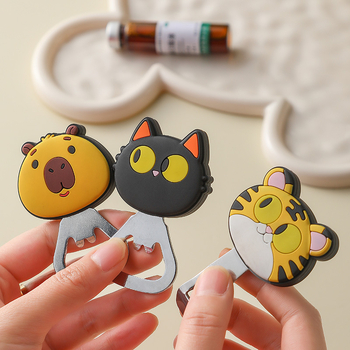 Deschizător magnetic pentru sticle, cu design de desen animat, din oțel inoxidabil, magnet de frigider drăguț pentru deschiderea berii