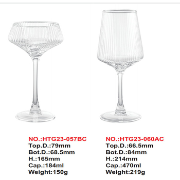 Pahar de vin cu dungi, pentru uz casnic, pahar înalt de șampanie, stil retro, cu atmosferă