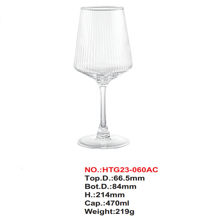 Pahar de vin cu dungi, pentru uz casnic, pahar înalt de șampanie, stil retro, cu atmosferă