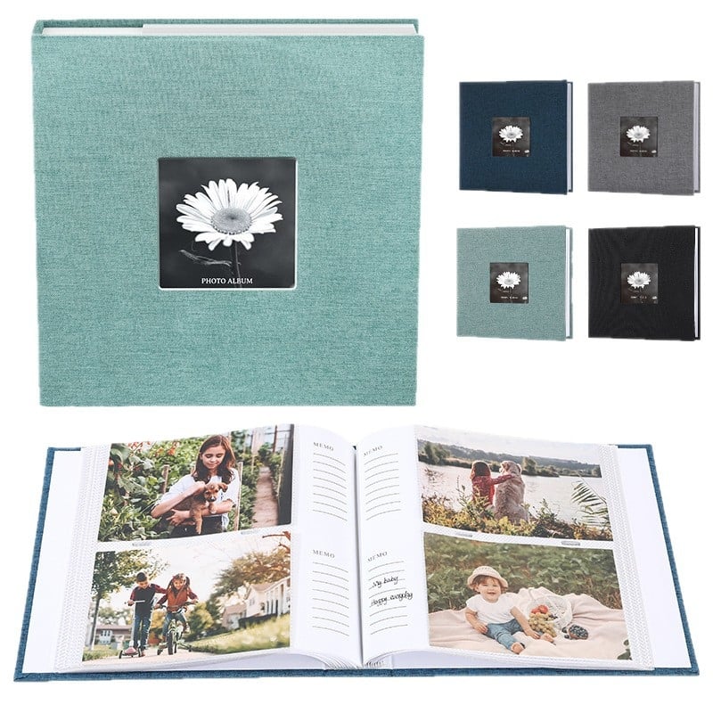 Album foto de 6 inci, capacitate mare până la 300 de fotografii, album DIY pentru fotografii instant, pentru copii
