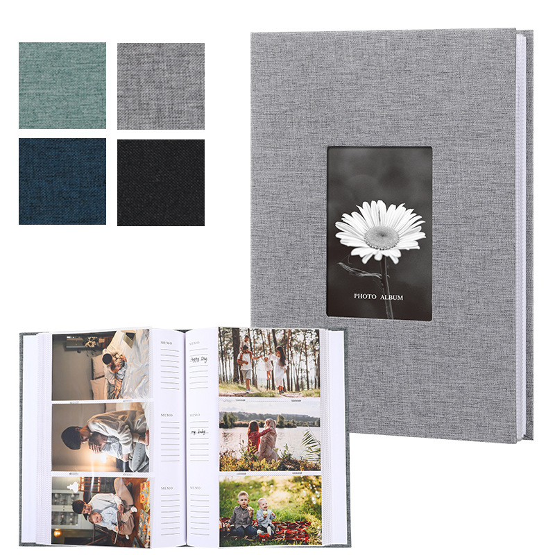 Album foto de 6 inci, capacitate mare până la 300 de fotografii, album DIY pentru fotografii instant, pentru copii