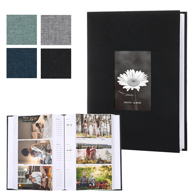 Album foto de 6 inci, capacitate mare până la 300 de fotografii, album DIY pentru fotografii instant, pentru copii