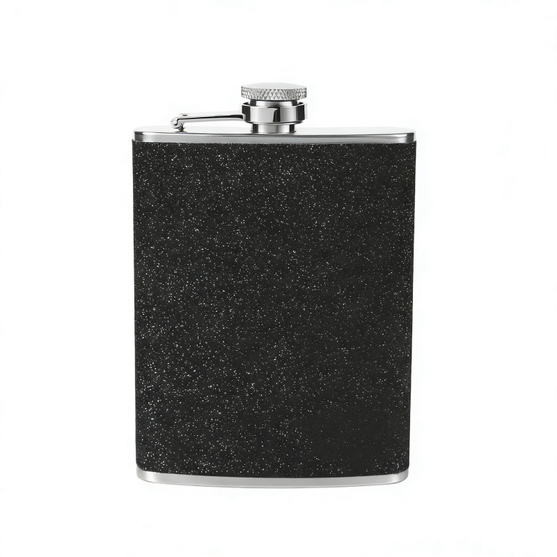 Sticlă din oțel inoxidabil de 8 oz pentru vin sau băuturi spirtoase, pentru camping în aer liber, recipient DIY portabil pentru petreceri