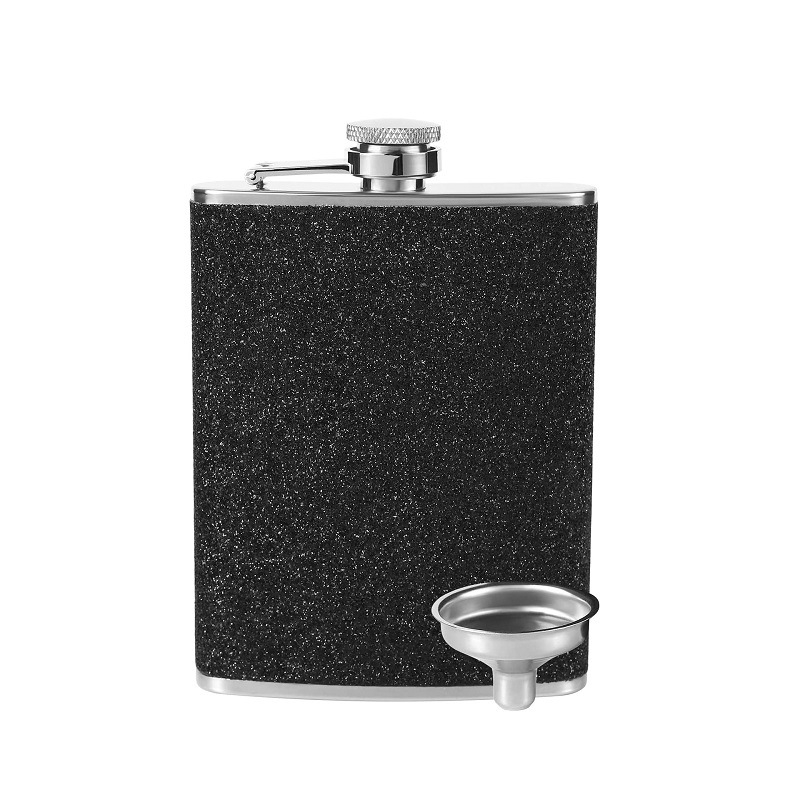 Sticlă din oțel inoxidabil de 8 oz pentru vin sau băuturi spirtoase, pentru camping în aer liber, recipient DIY portabil pentru petreceri