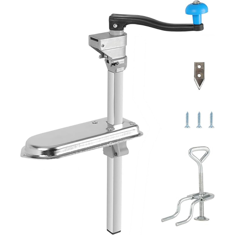 Deschizător de conserve de birou, din aliaj de aluminiu, levier manual pentru capac, multifuncțional