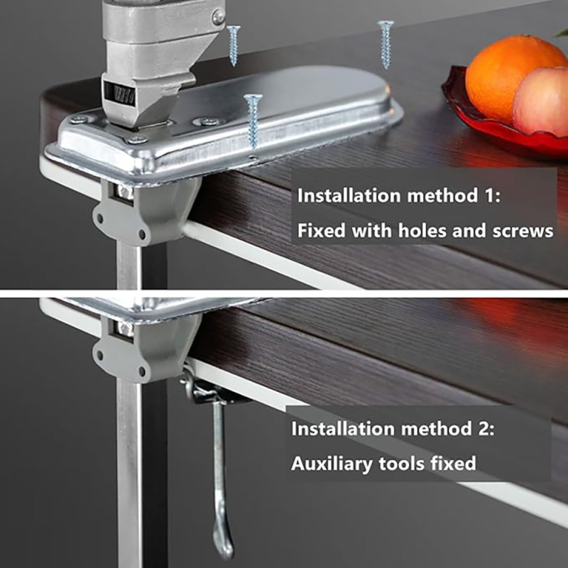 Deschizător de conserve de birou, din aliaj de aluminiu, levier manual pentru capac, multifuncțional