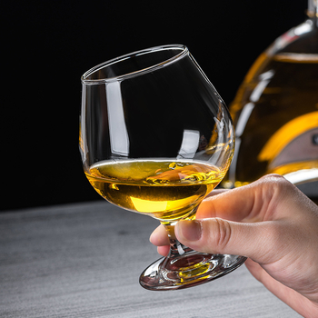 Libbey pahar de brandy, picior scurt, gros, formă de lalea, stil european, pahar de vin