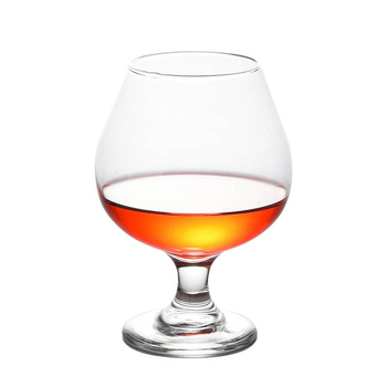 Pahar de brandy cu picior scurt, pentru vin roșu și whisky, pahar din sticlă cu corp mare, 301–400 ml