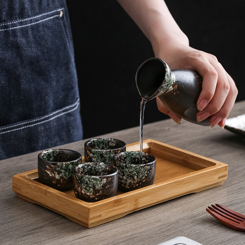 Cupe ceramice japoneze, stil mini: pahar pentru sake, ceai, farfurie pentru sashimi, ceașcă pentru espresso și lapte, accesoriu gheață uscată