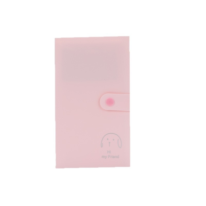Album de carduri cu folie argintie, cu trei secțiuni, carduri cu animale simple, colecție pentru fani anime, album pentru fotografii Polaroid