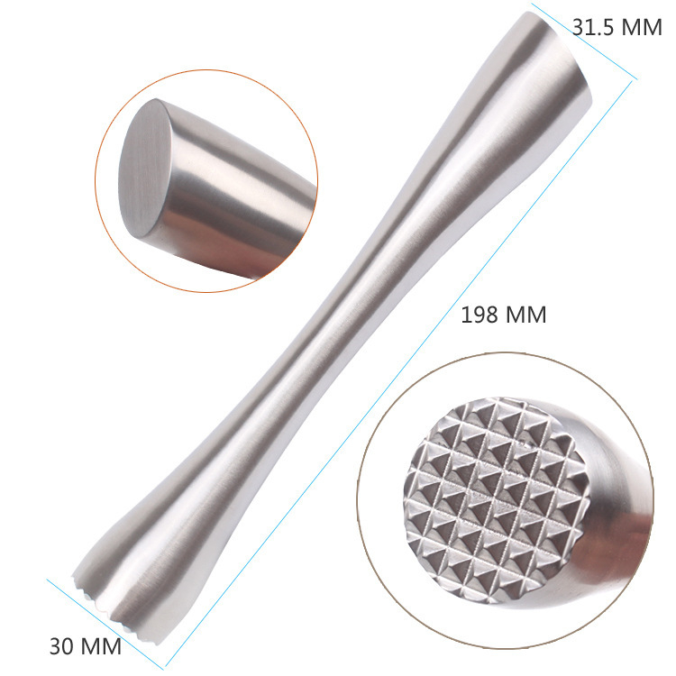 Zdrobitor de gheață din metal, pentru bar, cu zdrobitor manual, din aliaj de zinc