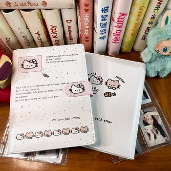 Album foto A5 cu 4 cadrane pentru Polaroid, mic organizator de carduri, carnet cu foi detașabile, husă personalizabilă