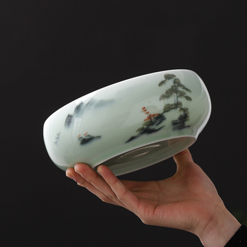 Ge Kiln Crackle-Glaze Kung Fu Tea Set – Ceainic ceramic de înaltă calitate, recipient pentru ceai și canistră de ceai într-o cutie cadou