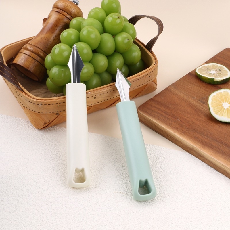Filtru de gheață din oțel inoxidabil, stil minimalist pentru cocktailuri, unealtă de gravură și cuțit de ananas în formă de V pentru uz casnic
