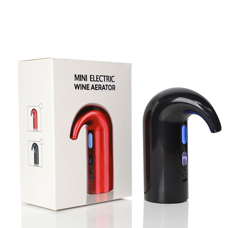 Decantor electric pentru vin roșu cu aerator și robinet de turnare, dozare