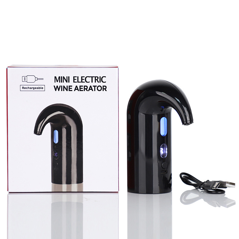 Decantor electric pentru vin roșu cu aerator și robinet de turnare, dozare