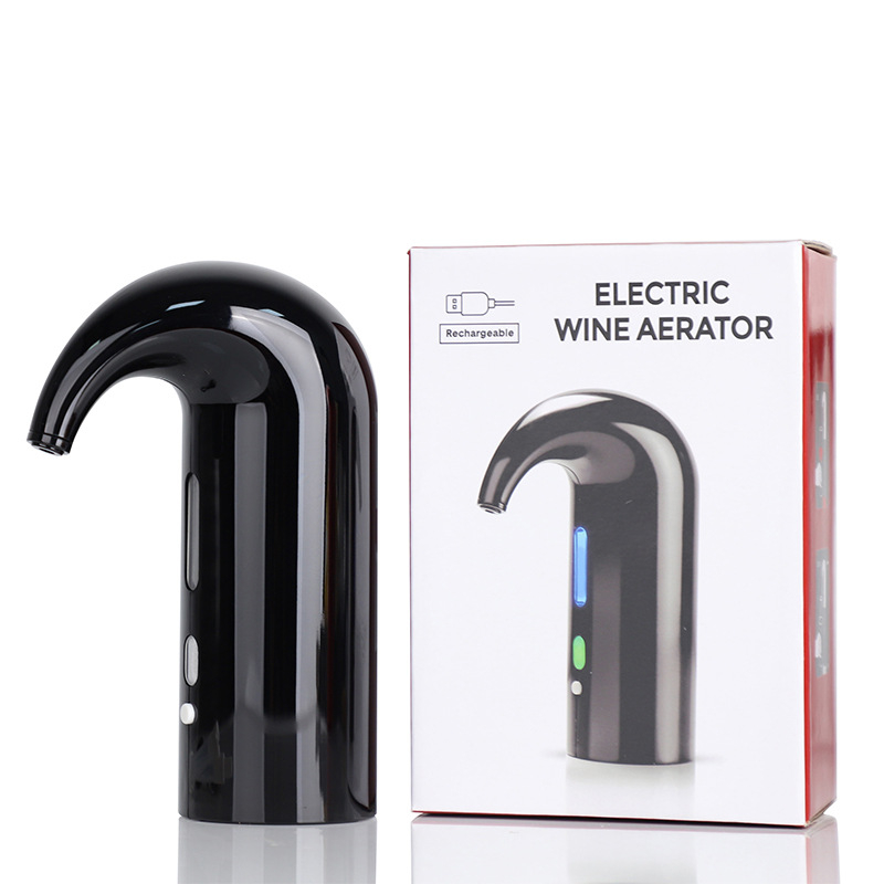 Decantor electric pentru vin roșu cu aerator și robinet de turnare, dozare