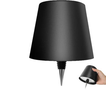 Lampă de noapte în formă de sticlă de vin, lampă de birou cu USB reîncărcabilă pentru bar și restaurant, iluminare decorativă romantică