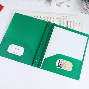 Noul dosar cu clip Tadpole, 3 găuri, format D, organizator de documente pentru birou, 235 x 294 mm