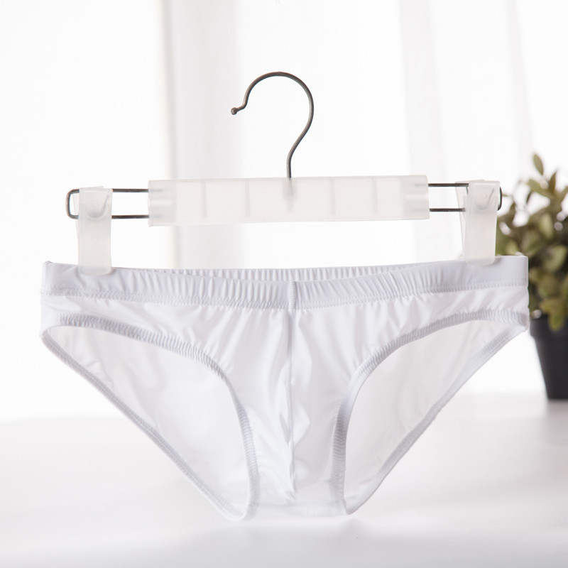 Muške gaćice Ice Silk s U-kontura džepom, ultra tanke, pletene, jednobojne