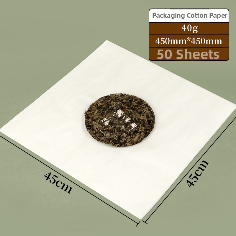 Hârtie albă din bumbac pentru ambalarea ceaiului Pu'er; 375 g hârtie de ambalaj Pu'er; 200 g hârtie din bumbac pentru ceai în batoane; 100 g hârtie din bumbac pentru ceai