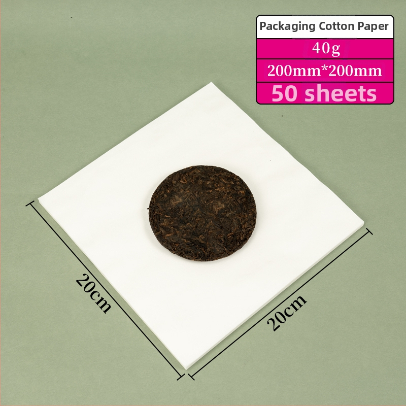 Hârtie albă din bumbac pentru ambalarea ceaiului Pu'er; 375 g hârtie de ambalaj Pu'er; 200 g hârtie din bumbac pentru ceai în batoane; 100 g hârtie din bumbac pentru ceai