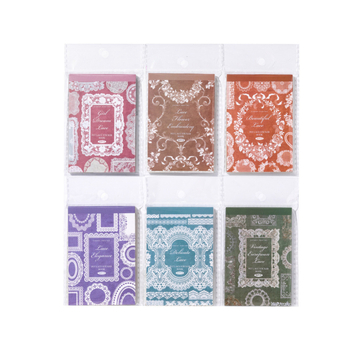 Sugar Poetry PET Autocolante Dantelate – Carte pentru jurnal, Muzeul Dantelilor, stil retro, decorațiuni DIY pentru colaje