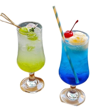 Pahar scurt din sticlă în stil Ins pentru cocktailuri, vin, sifon și apă carbogazoasă, cu senzație premium